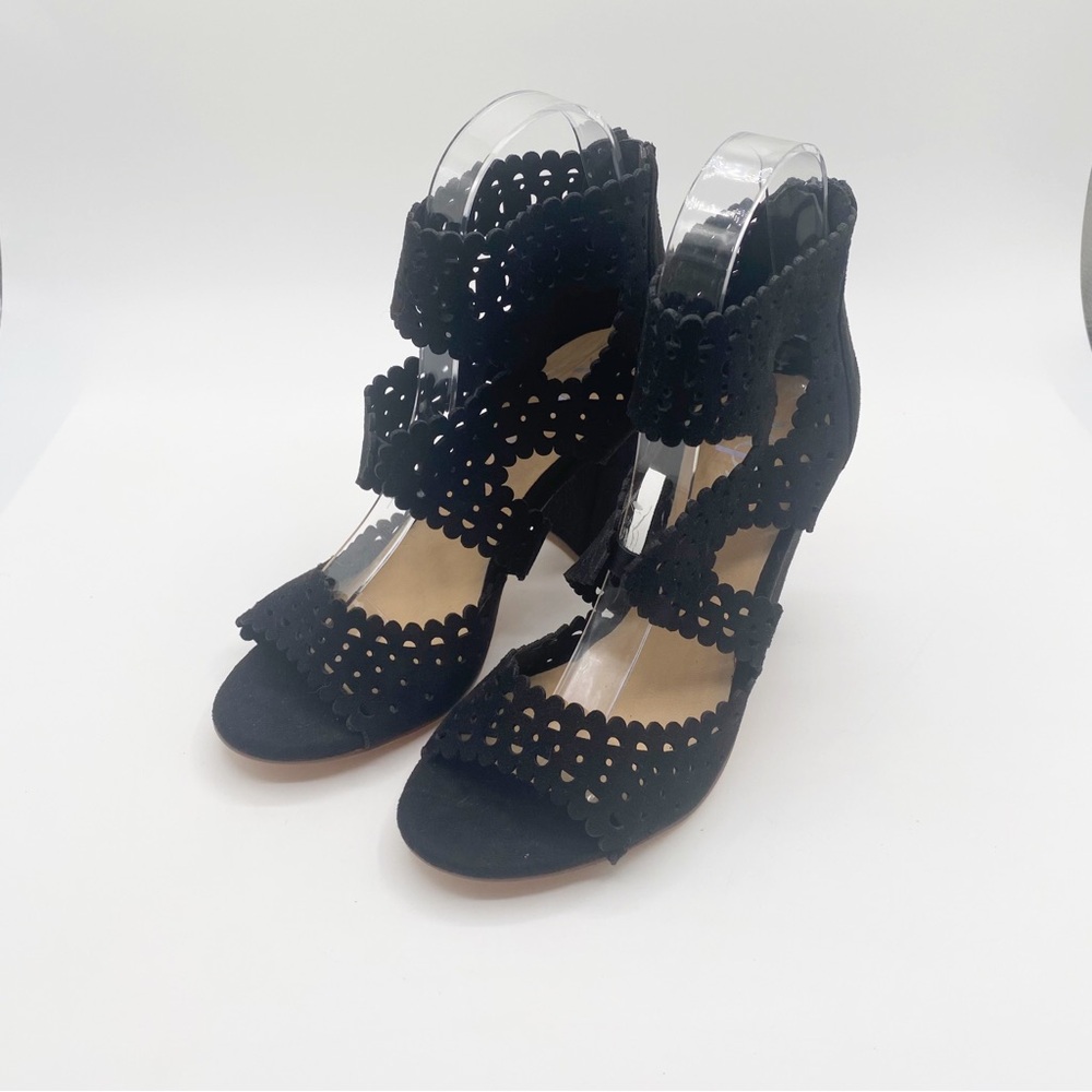 XOXO Elegant Black Women's Sandals Stylish Fancy Elegant Sophistication Size 6 - Picture 2 of 10